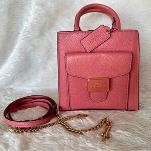 Coach Rose Mini Bag with Gold Accents